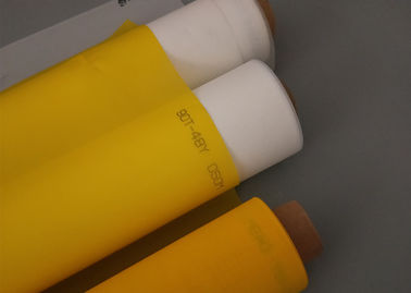 Amarele a malha 100% da impressão da tela do poliéster do monofilamento 165T para a planta de impressão