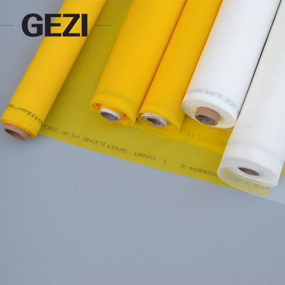 China tela branca da contagem da cor de 200 malhas que imprime o material branco do poliéster da tela de malha fornecedor
