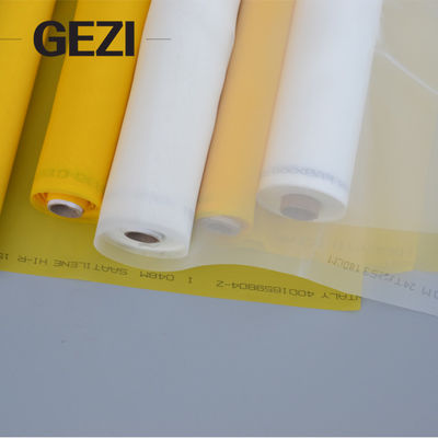 China 80 100 110 120 malhas da impressão de tela de seda do poliéster de 150 malhas/panos de parafusamento amarelos brancos para a impressão da tela fornecedor