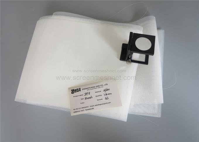 Malha de nylon personalizada 60 120 do filtro do tamanho cor branca material do nylon de 260 mícrons 100%