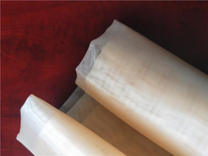 Branco de nylon da tela de malha do filtro do monofilamento resistente aos ácidos 115 larguras do CM para filtrar
