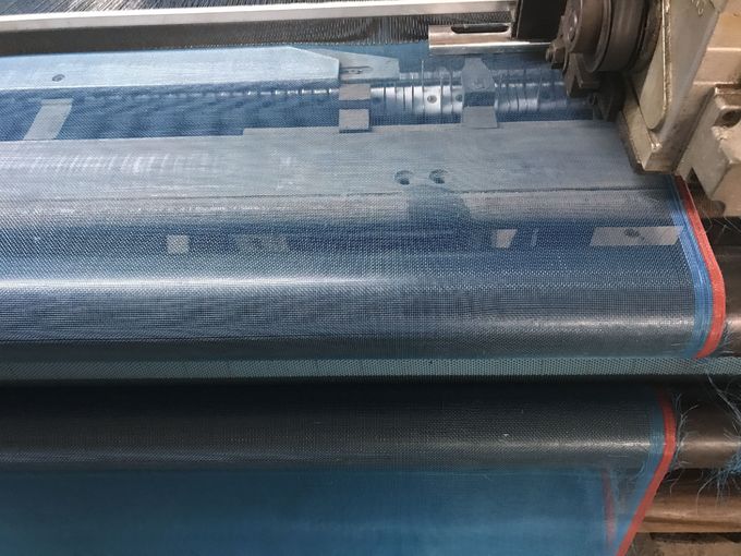 Plano azul do polietileno plástico high-density da tela da janela tecido