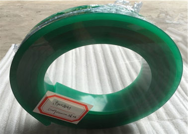 Cor verde do rodo de borracha da impressão da tela da costa 75A da dureza 7mm * 40mm * 4000 milímetros