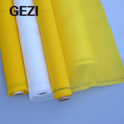 Tela feita sob encomenda profissional do poliéster do preço favorável branco amarelo industrial que imprime a malha fornecedor