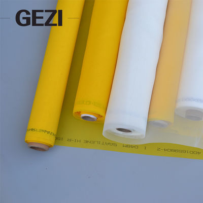 Tela feita sob encomenda profissional do poliéster do preço favorável branco amarelo industrial que imprime a malha fornecedor