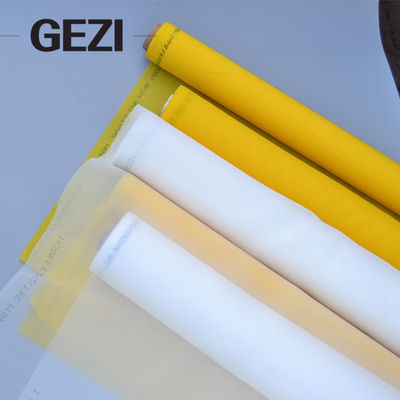 Tela feita sob encomenda profissional do poliéster do preço favorável branco amarelo industrial que imprime a malha fornecedor