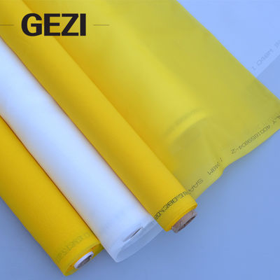 Tela feita sob encomenda profissional do poliéster do preço favorável branco amarelo industrial que imprime a malha fornecedor