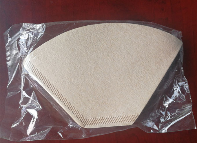 O filtro descartável da forma do papel de filtro V do café das folhas do papel de filtro derrama sobre o Dripper