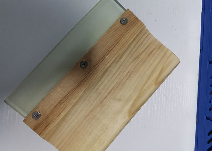 Rodo de borracha da impressão da tela do punho da madeira de pinho com a lâmina clara de 70 durómetro